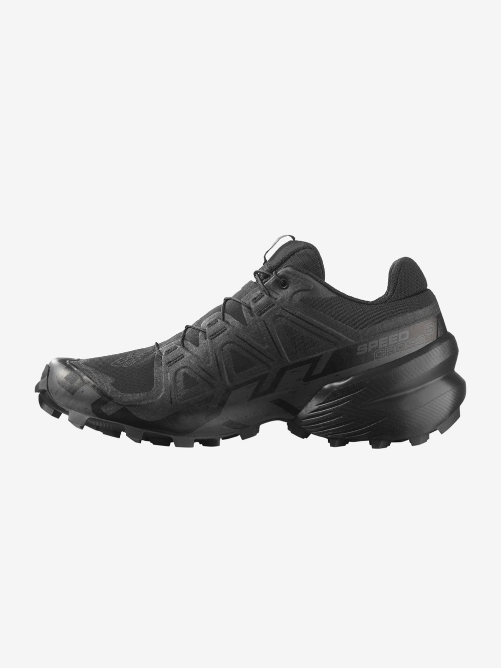 SALOMON SPEEDCROSS 6 Trail Running Shoes Black Women’s 7.5 NEW - Picture 3 of 5